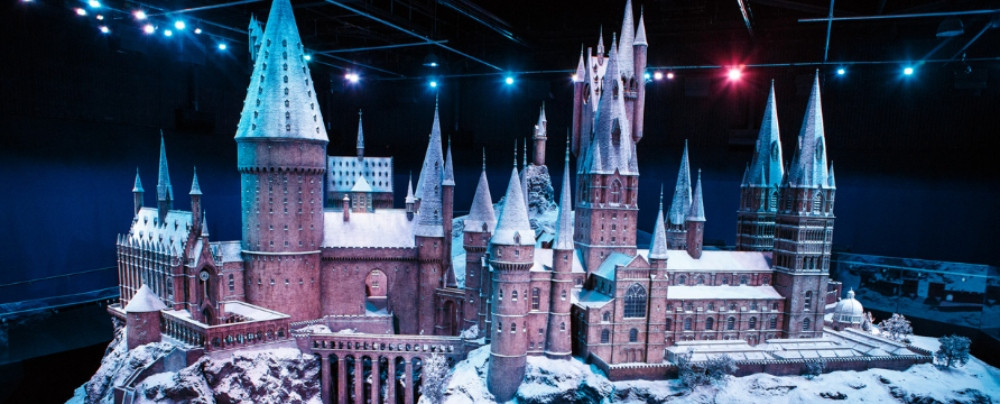 The Snow-Dusted Hogwarts Castle Model